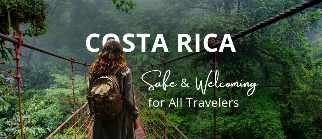 Traveler exploring safe rainforest trails Costa Rica