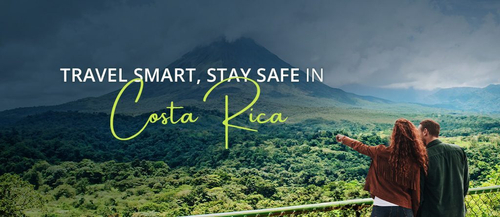 Couple enjoying safe travel views in Costa Rica